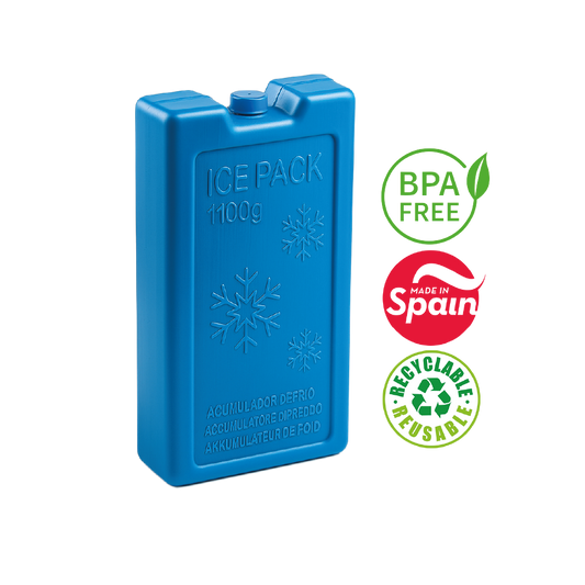 Acumulador De Frio Para Cooler 1100 Gr - PlasticForte - 11,5 x 22 x 5 - N°09