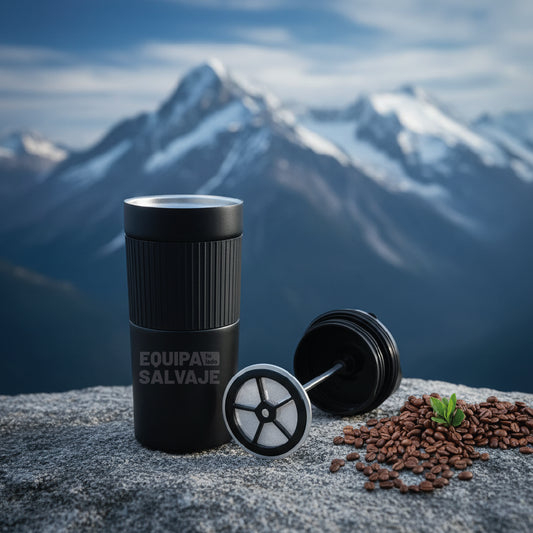 Cafetera Portátil con Prensa Francesa Ideal para Viajes Oficina y Outdoor