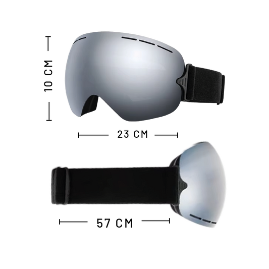 Antiparras Snowboard Ski Uv400 | Antifog | Vtl 13,5 % Silver