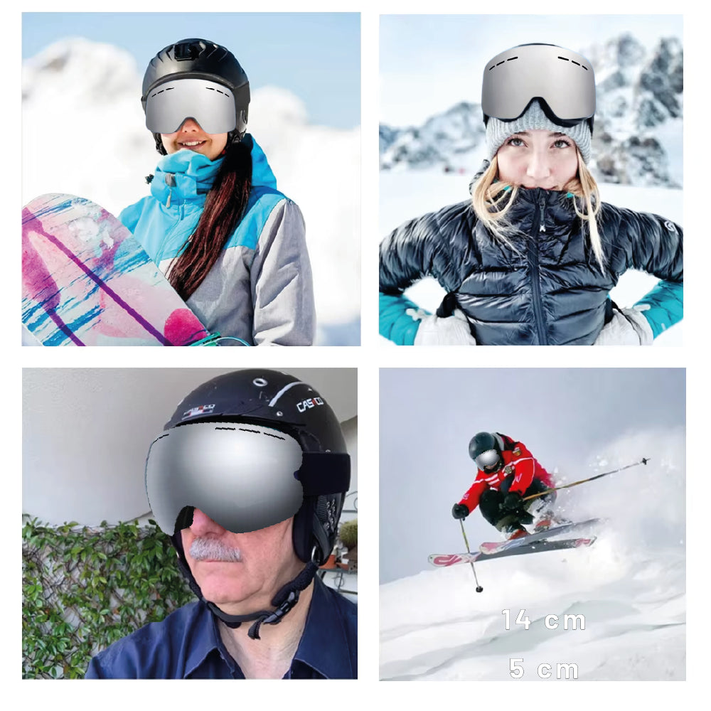 Antiparras Snowboard Ski Uv400 | Antifog | Vtl 13,5 % Silver