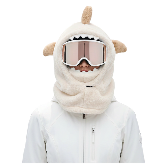 Pasamontañas Tiburón Beige Ski Snowboard – Térmico Adulto