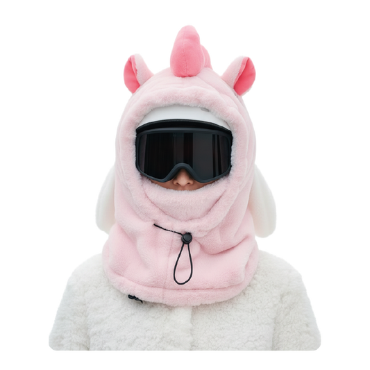 Pasamontañas Unicornio Rosa Ski Snowboard – Térmico Adulto