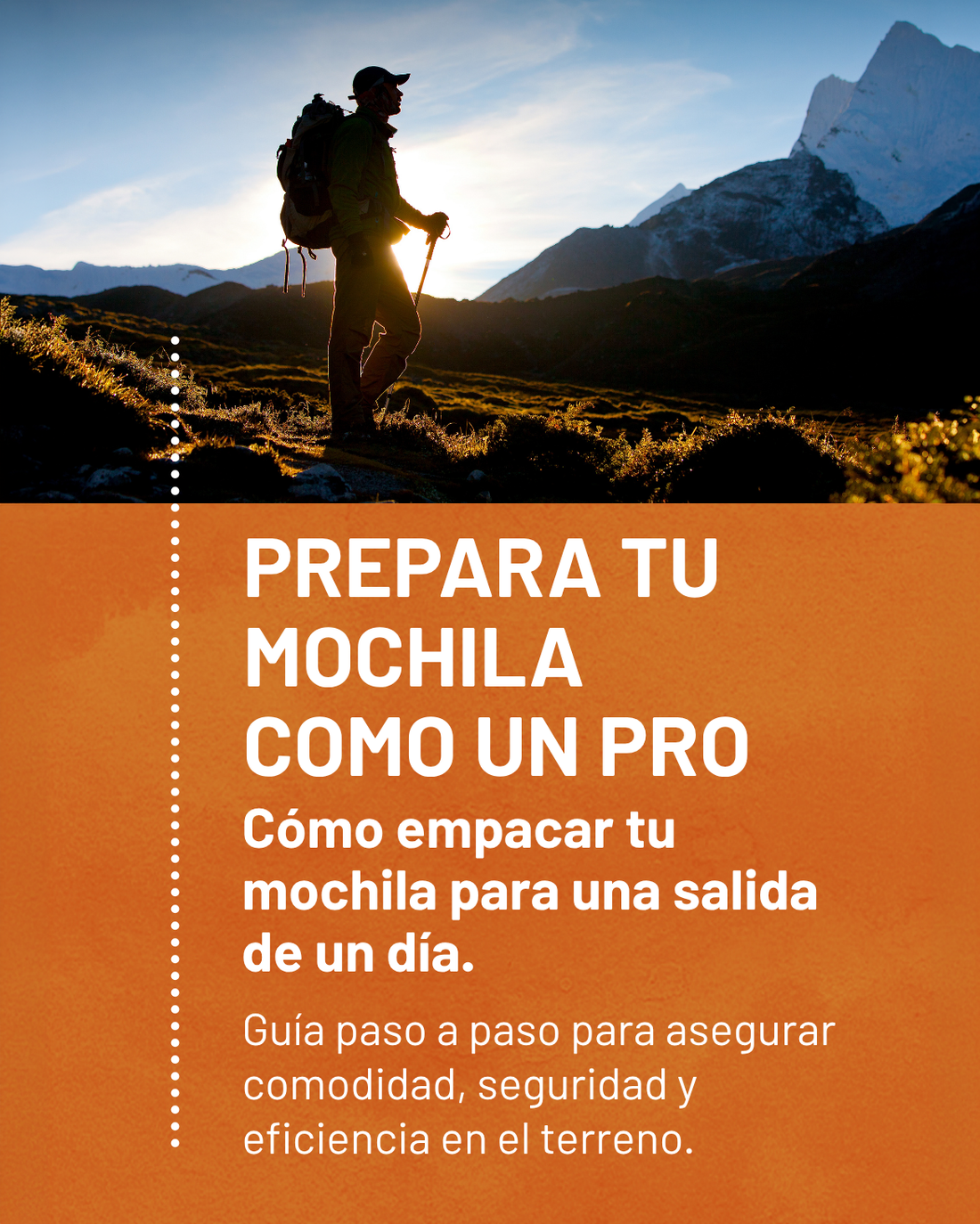 Prepara tu mochila  como un pro