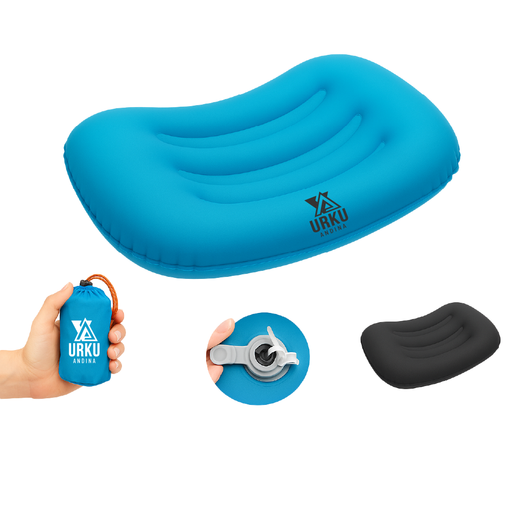 Almohada Tpu Inflable Ultraligera Camping Montaña Playa 100g