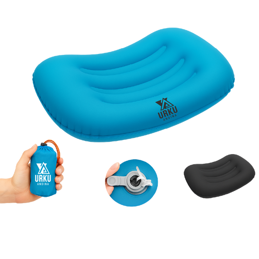 Almohada Tpu Inflable Ultraligera Camping Montaña Playa 100g