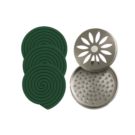 Espirales Citronela - Bamboo Mosquitos Zancudos 30 Uni + Soporte Metal