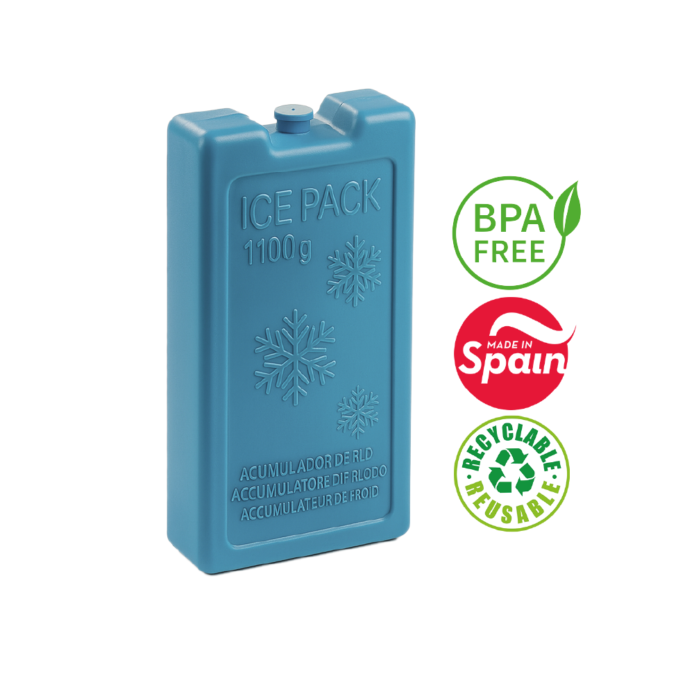 Acumulador De Frio Para Cooler 1100 Gr - PlasticForte - 11,5 x 22 x 5 -  N°09