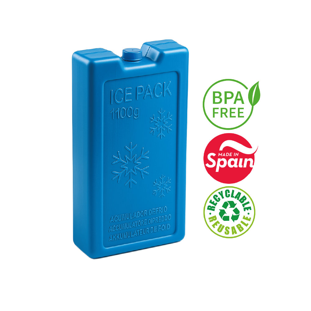 Acumulador De Frio Para Cooler 1100 Gr - PlasticForte - 11,5 x 22 x 5 -  N°09