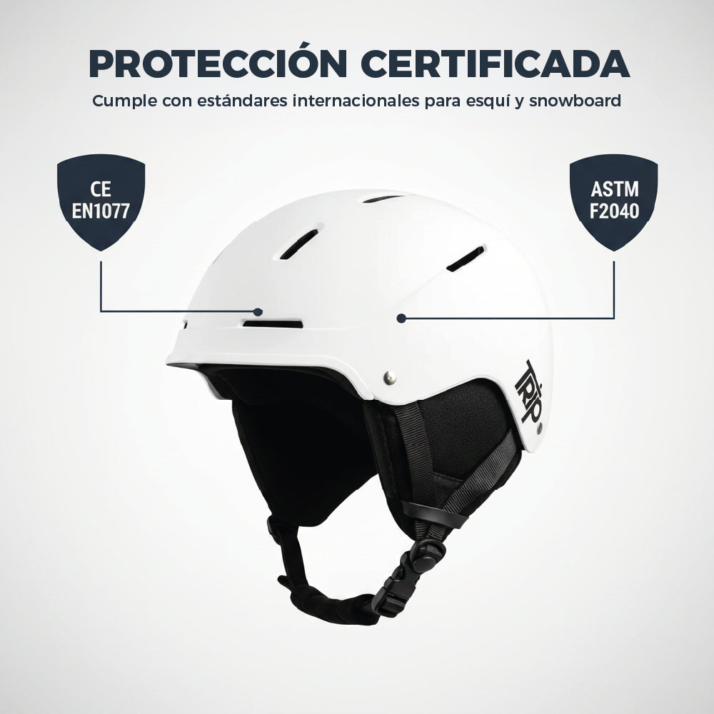 Kit Nieve: Casco Invictus + Antiparras KALLPA + Funda