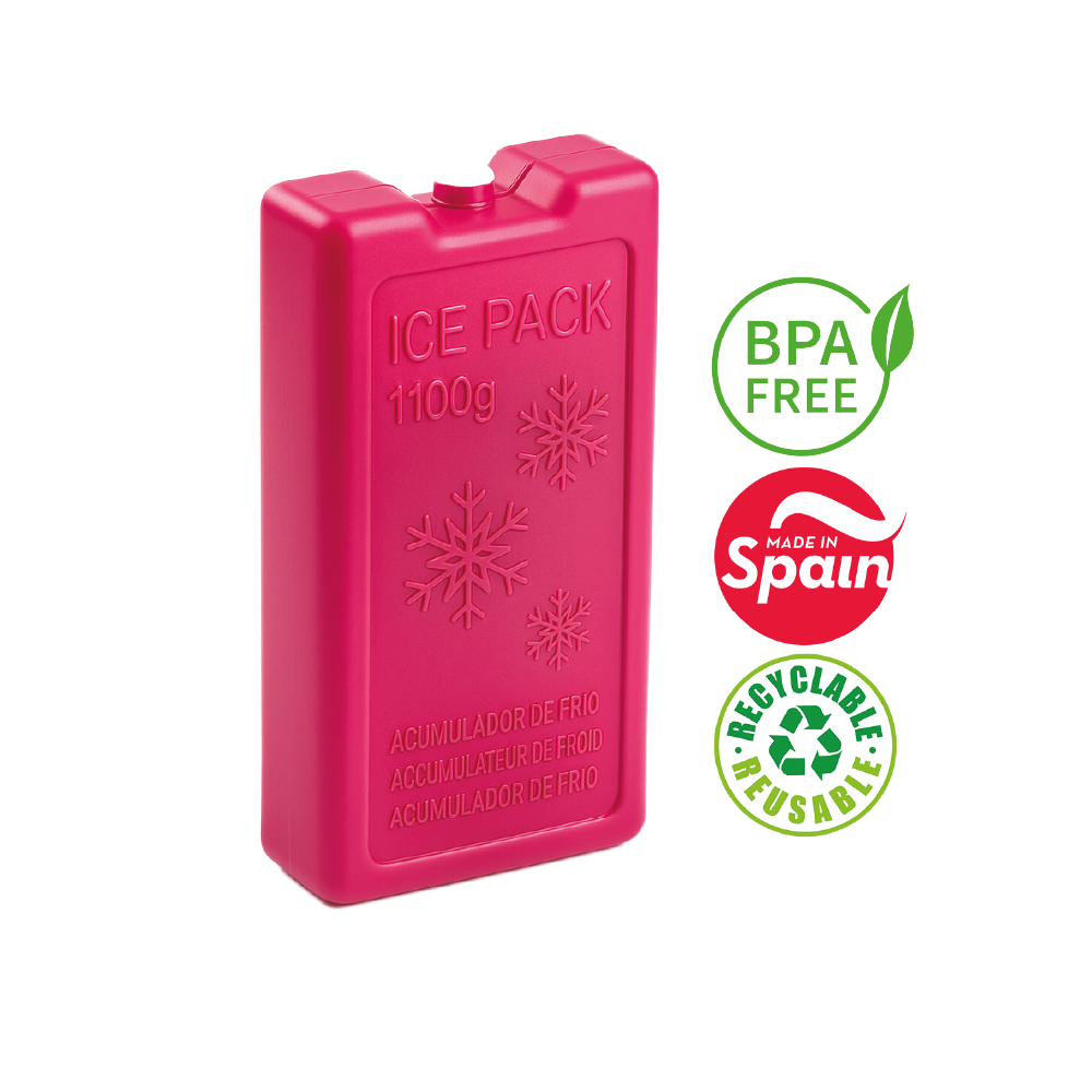 Acumulador De Frio Para Cooler 1100 Gr - PlasticForte - 11,5 x 22 x 5 -  N°09