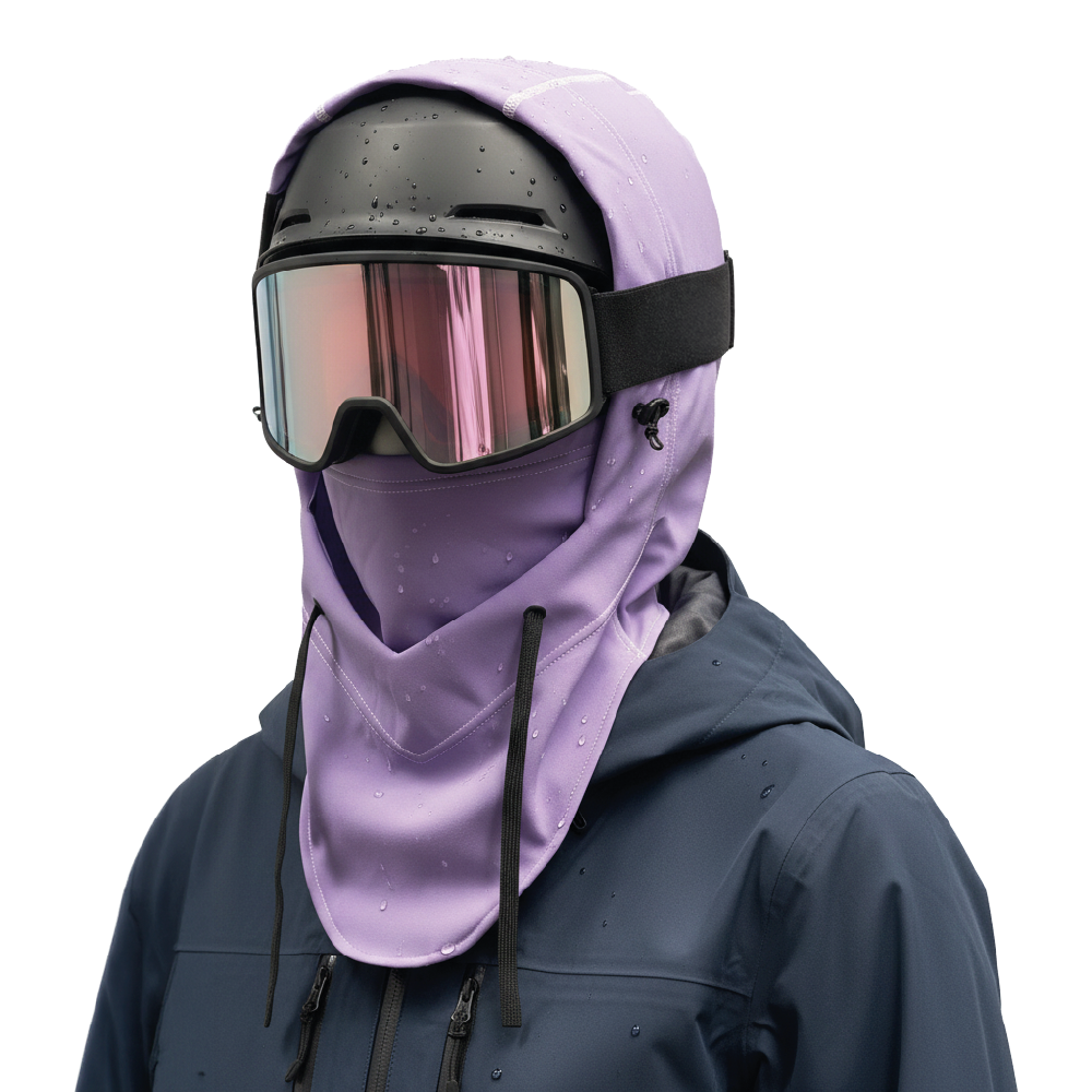 Pasamontañas Técnico 3 Capas Impermeable Ski Snowboard Alta montaña Violeta