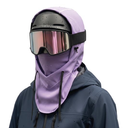 Pasamontañas Técnico 3 Capas Impermeable Ski Snowboard Alta montaña Violeta