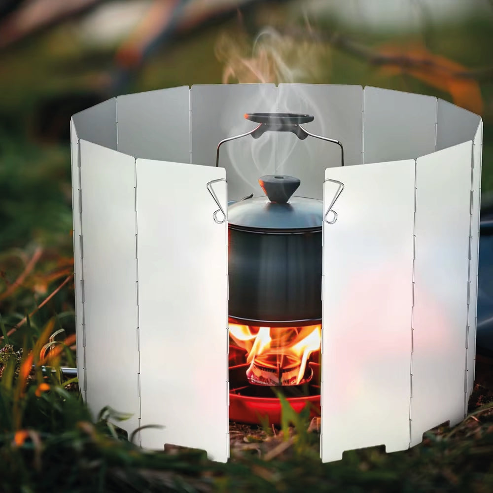 Pack Camping Cocinilla Pro + Soporte + Protector Viento 304g