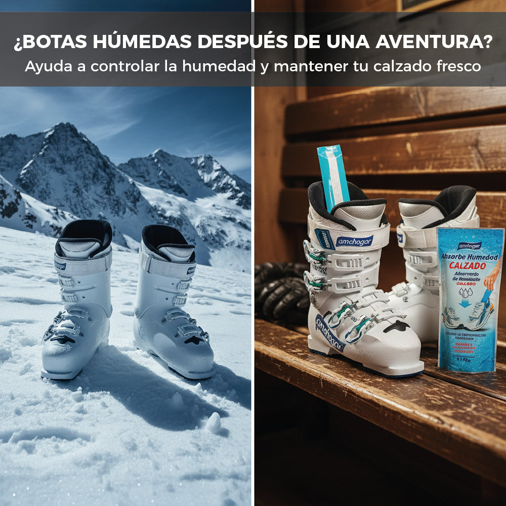 Absorbe Humedad para Botas de Montaña, Zapatos y Zapatillas | Amahogar 2 x 65 g
