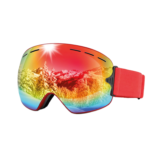 Antiparras Snowboard Ski Uv400 | Antifog | Vtl 18,5 % Rojo
