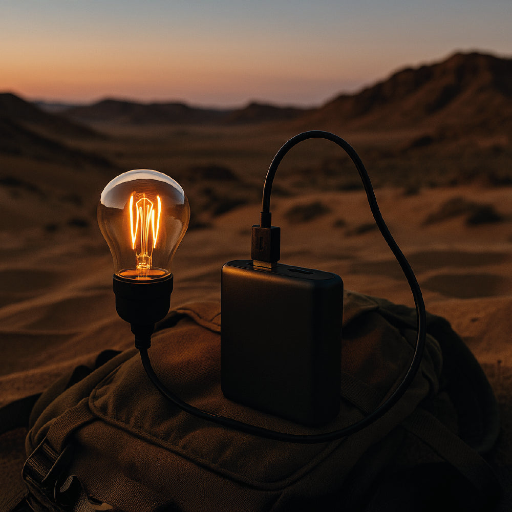 Luz LED Pequeña y Portátil USB 1W 2000K – Filamento Tungsteno, Ideal Dormitorio y Camping