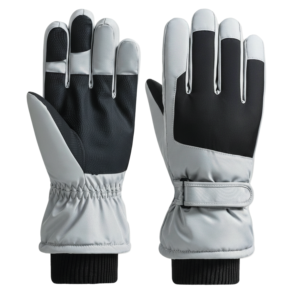 Guantes Térmicos Antiviento Táctiles Hombre  lead black Talla L