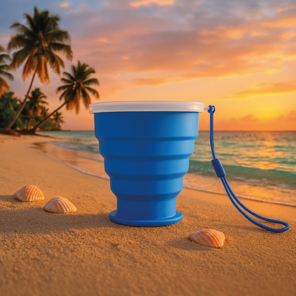 🌟 VASO PLEGABLE REVOLUCIONARIO - ¡Desafía los Límites de tu Aventura! 270 ml