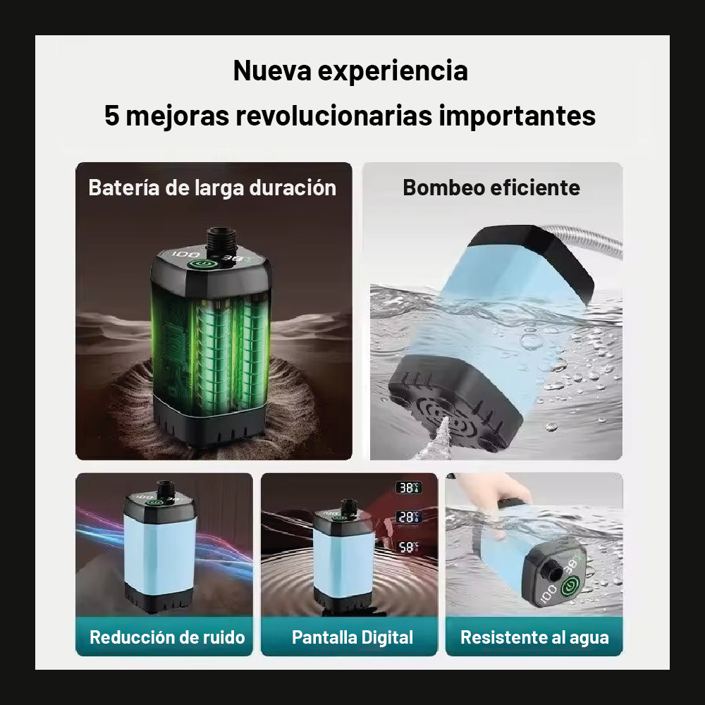 Ducha Portátil Offroad 6000 mAh IPX7 – Potencia y Resistencia Todo Terreno