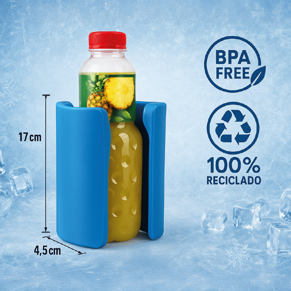 Acumulador De Frio Cooler 330 Gr x2 - PlasticForte Botellas - 4,5 x 11,5 x 17 - N°06