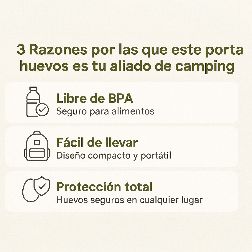 Porta Huevos De Viaje Outdoor 4 Espacios Camping/montaña/picnic