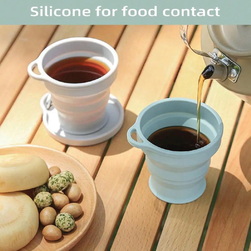 Vaso Plegable de Silicona - Tu Compañero de Aventuras Ecológico - 180 ml