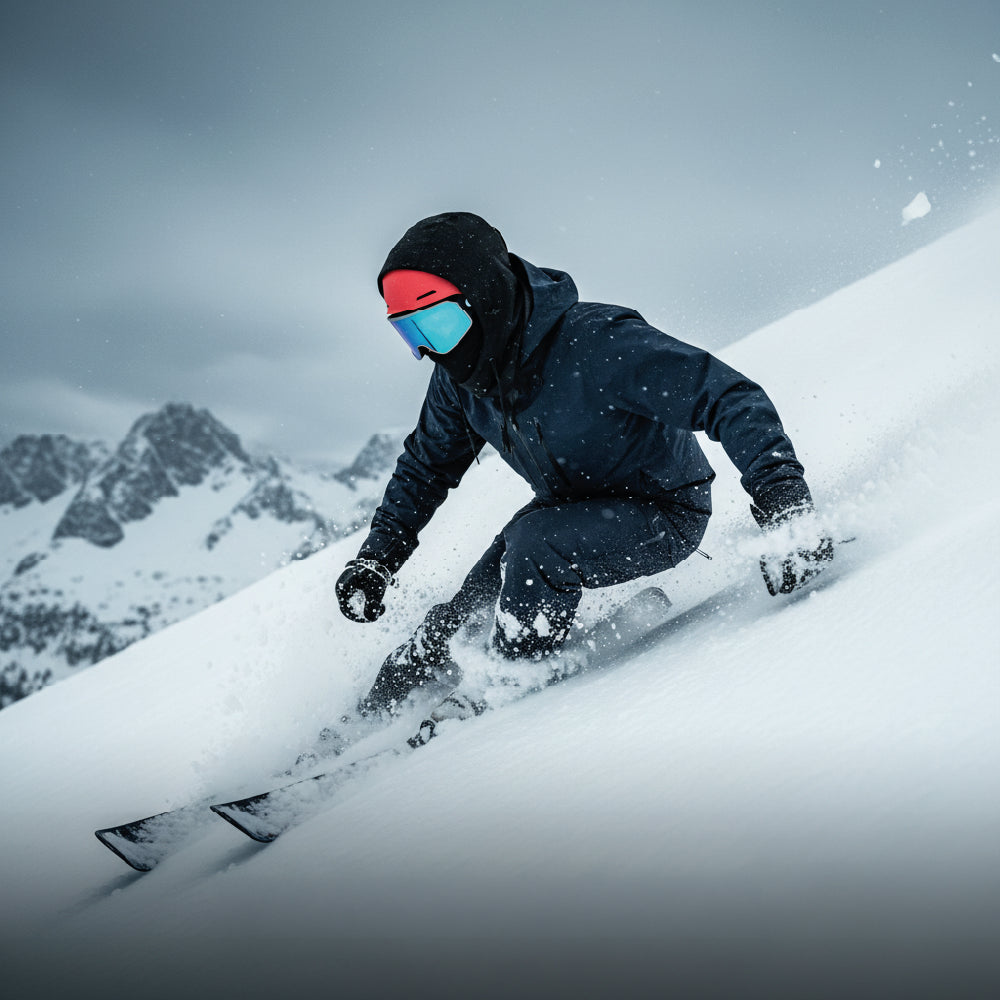 Pasamontañas Técnico 3 Capas Impermeable Ski Snowboard Alta montaña Negro