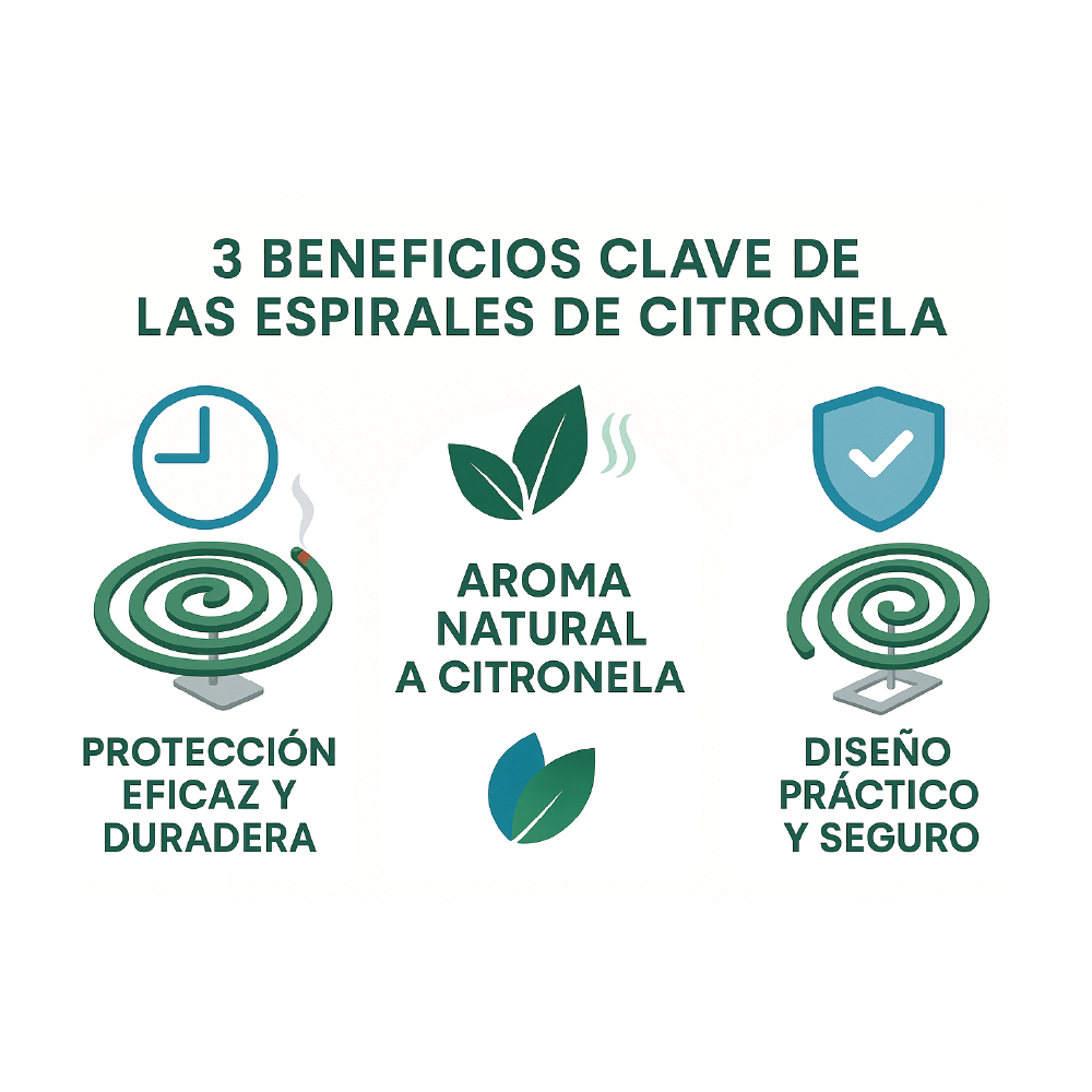 Espirales Citronela - Bamboo Mosquitos Zancudos 30 Unidades