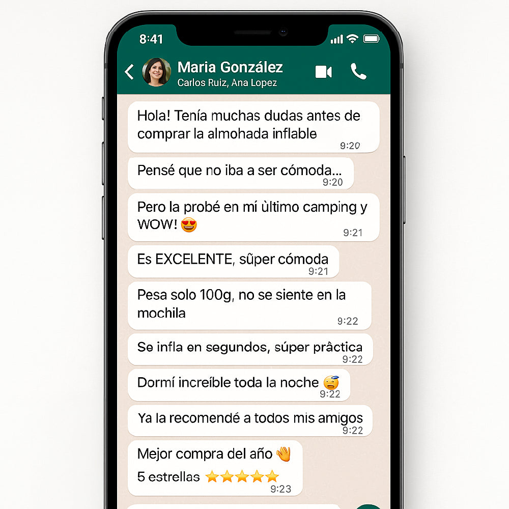 Almohada Tpu Inflable Ultraligera Camping Montaña Playa 100g