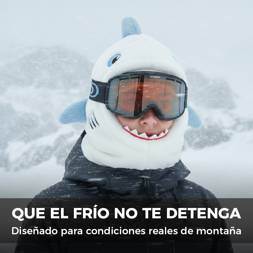 Pasamontañas Tiburón Blanco Ski Snowboard – Térmico Adulto