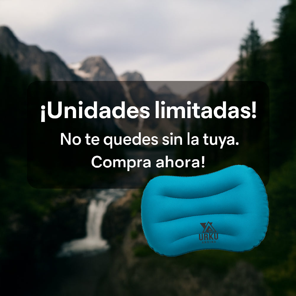 Almohada Tpu Inflable Ultraligera Camping Montaña Playa 100g
