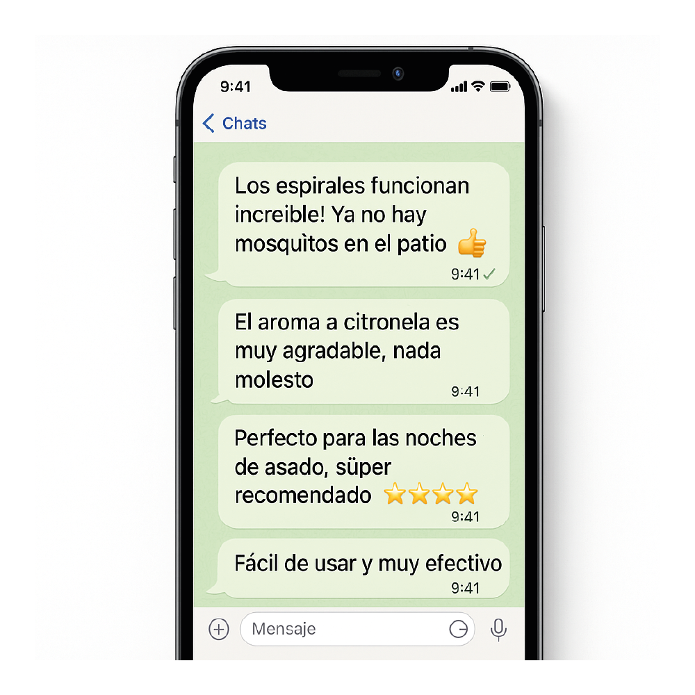 Espirales Citronela - Bamboo Mosquitos Zancudos 30 Uni + Soporte Metal