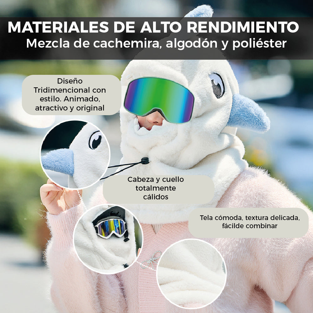 Pasamontañas Tiburón Beige Ski Snowboard – Térmico Adulto