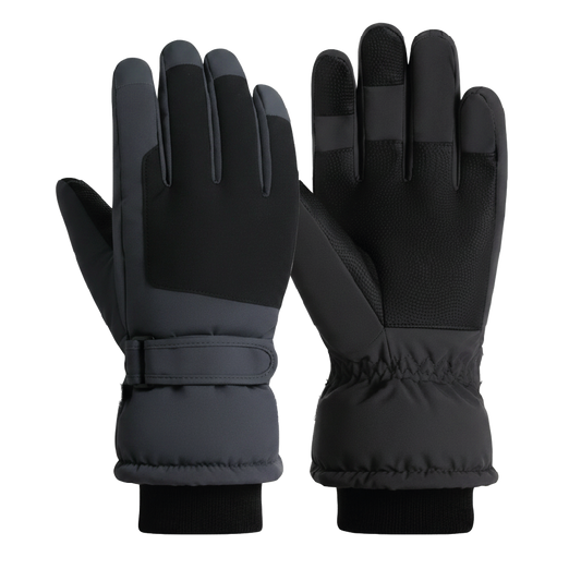 Guantes Térmicos Antiviento Táctiles Hombre  Dark Gray Black Talla L