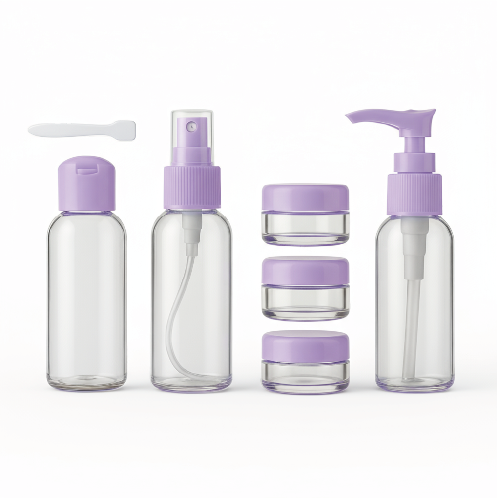 Pack de Botellas de Viaje 6 Piezas – Livianas, Prácticas y Listas para Aventuras