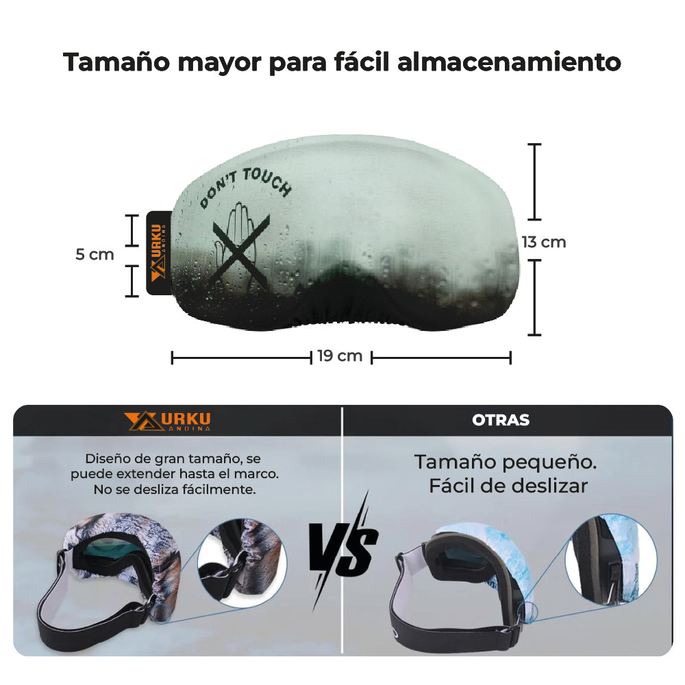 Funda Antiparras Ski/snow/bici Microfibra Dont Touch
