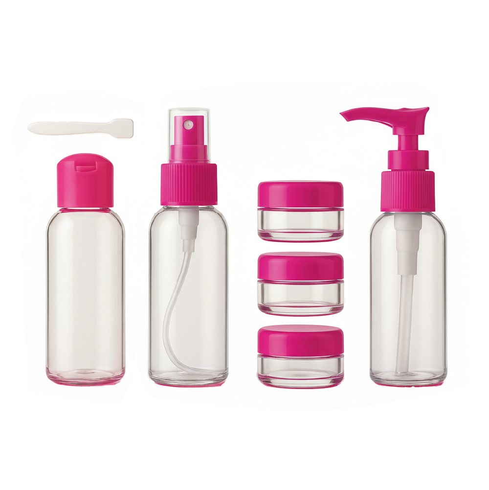 Pack de Botellas de Viaje 6 Piezas – Livianas, Prácticas y Listas para Aventuras