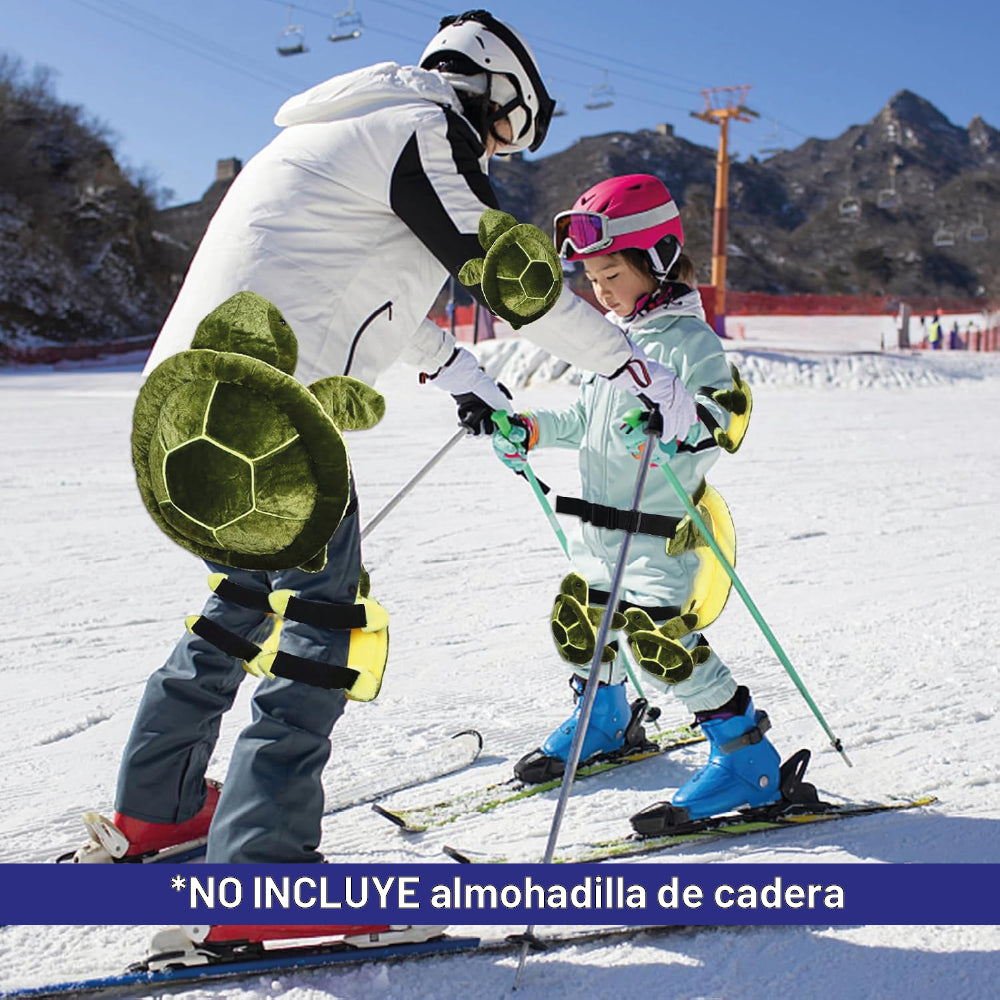 Rodilleras Tortugas Niños Ski Snowboard Protección Nieve 2un