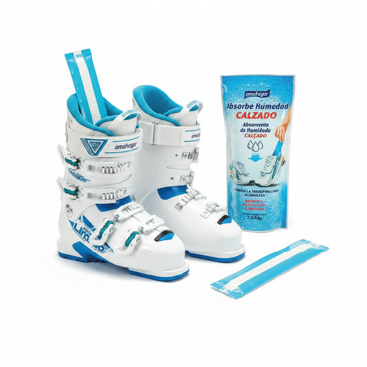 Absorbe Humedad para Botas de Montaña, Zapatos y Zapatillas | Amahogar 2 x 65 g