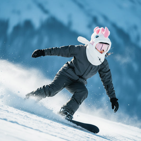 Pasamontañas Unicornio Blanco Ski Snowboard – Térmico Adulto