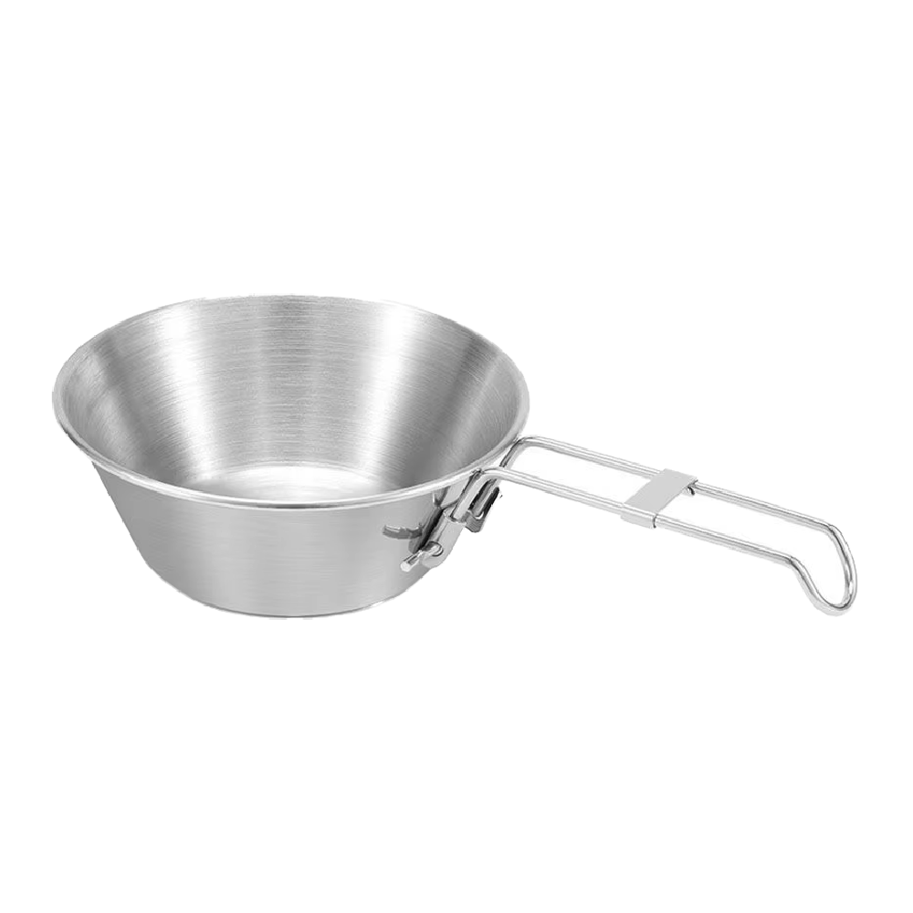 Plato Plegable De Acero Inox. Liviano Camping Montaña Viajes