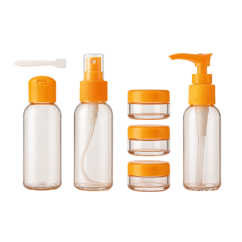 Pack de Botellas de Viaje 6 Piezas – Livianas, Prácticas y Listas para Aventuras