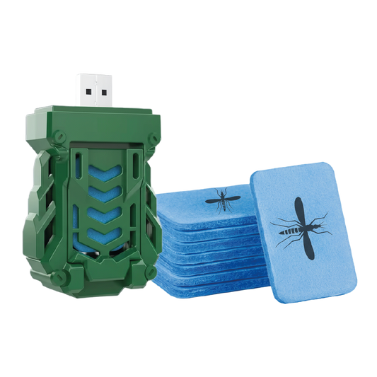 Repelente USB Portátil con 15 Repuestos – Anti mosquitos 15 m² | Camping, Casa o Auto