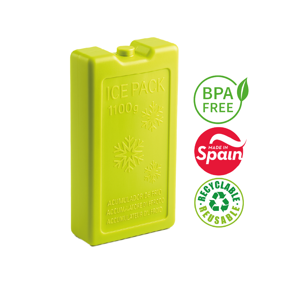 Acumulador De Frio Para Cooler 1100 Gr - PlasticForte - 11,5 x 22 x 5 -  N°09