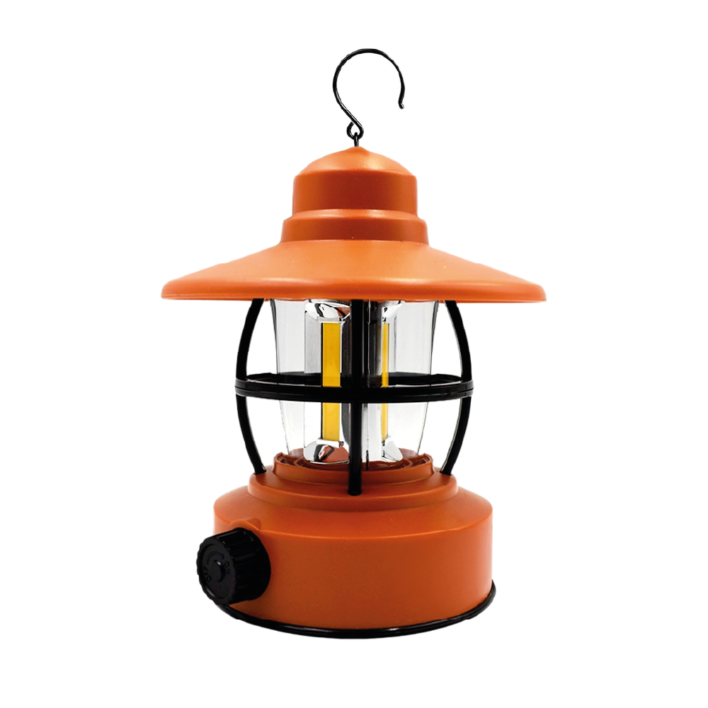 Lámpara Led Recargable Usb Vintage Camping Portátil 11x14cm