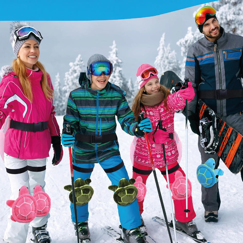 Rodilleras Tortugas Niños Ski Snowboard Protección Nieve 2un