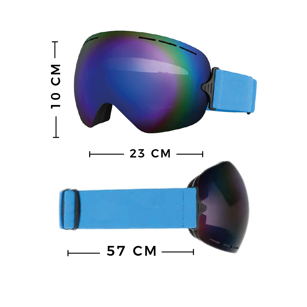 Antiparras Snowboard Ski Uv400 | Antifog | Vtl 17,5 % Blue