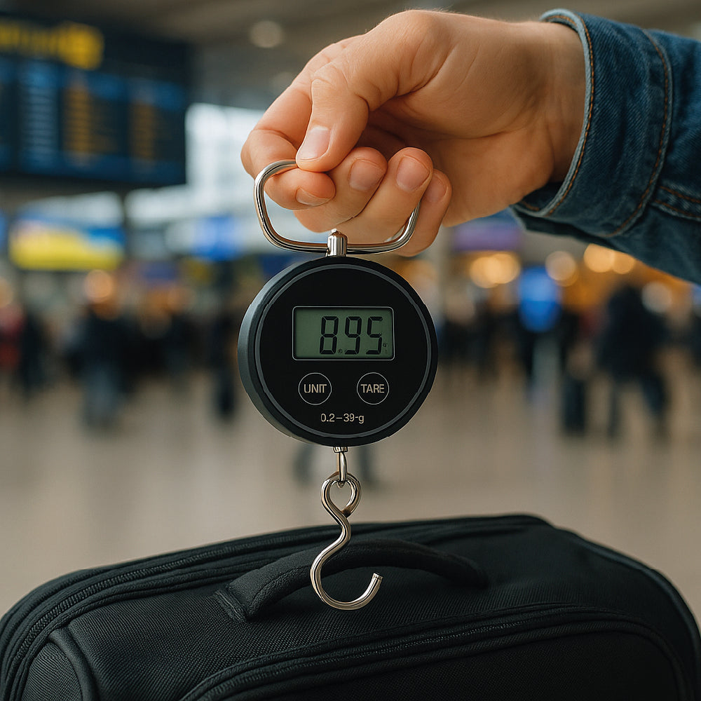 Balanza Digital Portátil Sin Batería - Báscula Colgante Autogenerada 0.2 - 30kg