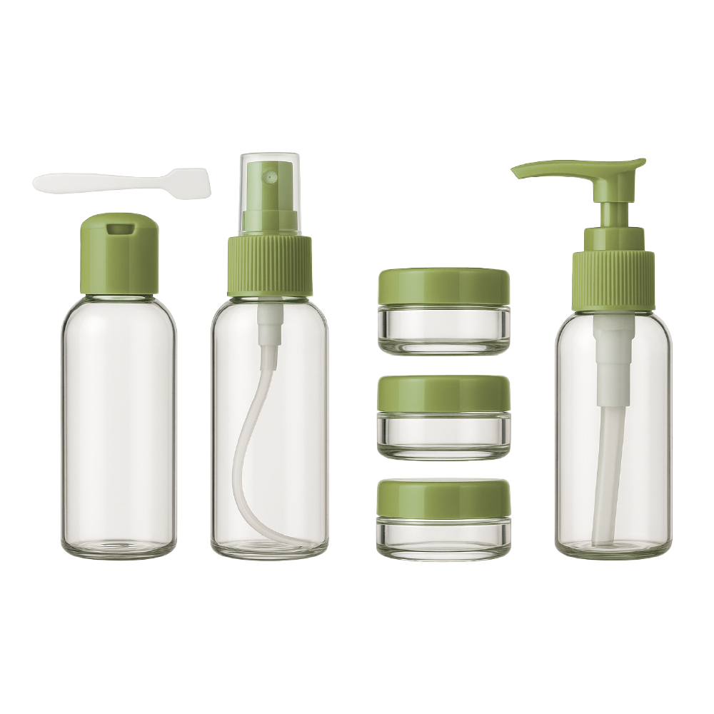 Pack de Botellas de Viaje 6 Piezas – Livianas, Prácticas y Listas para Aventuras