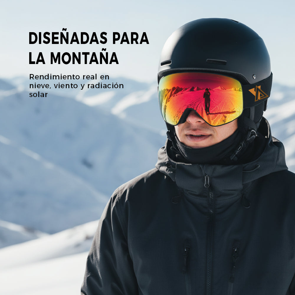 KALLPA — Antiparras Ski Snowboard Magnéticas Doble Lente Full Revo